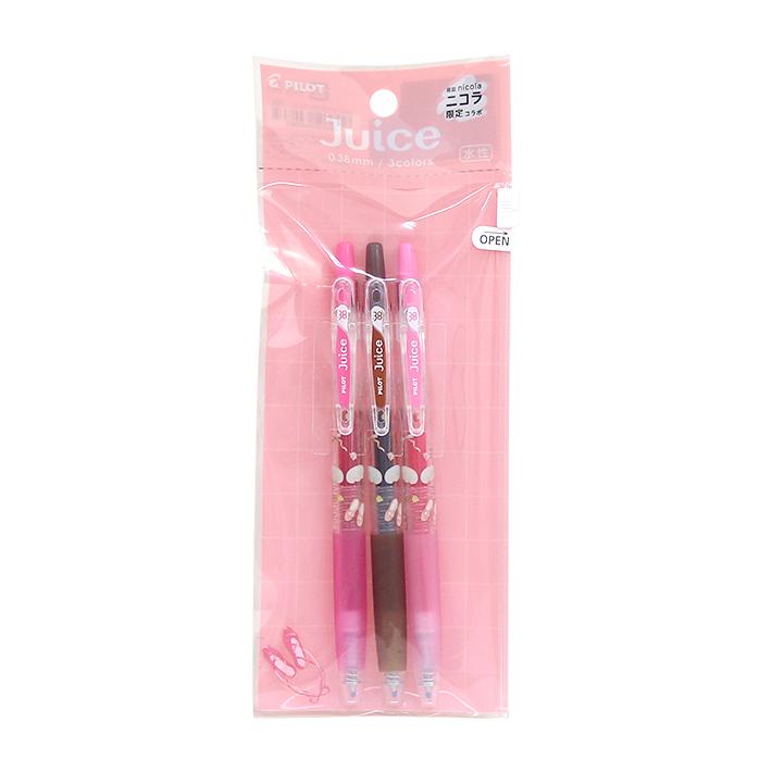 PILOT（パイロット） ニコラ Juice ボールペン 0.38mm 3色セット