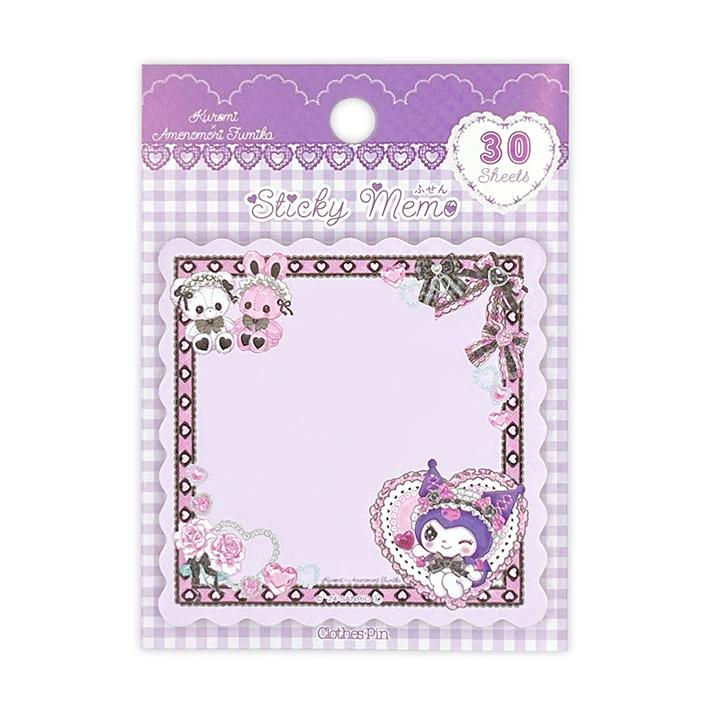 クロミ サンリオキャラクターズ×飴ノ森ふみか ふせん クロミ柄