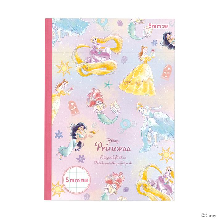 人気 おすすめ ディズニー プリンセス 5mm方眼ノート B5 M便 1 3
