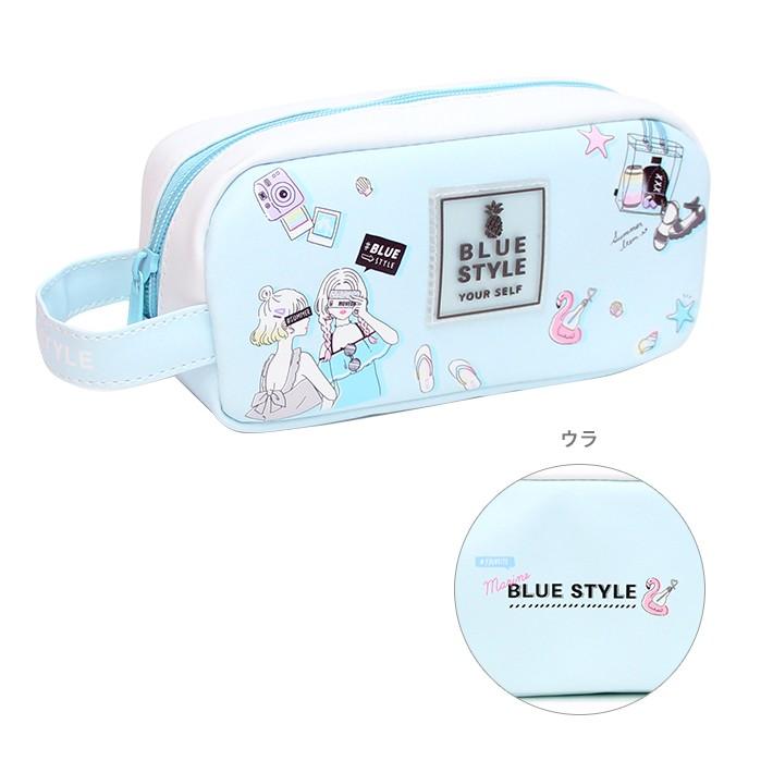 CRUX（クラックス） BOXペンケース BLUE STYLE柄 59130 [M便 1/1