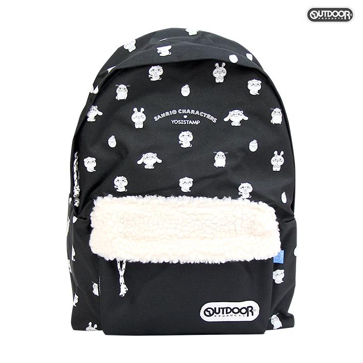 アウトドアプロダクツ ヨッシースタンプ サンリオ デイパックリュック 黒 Sr1231bk 9 シブヤ文具 通販 Paypayモール