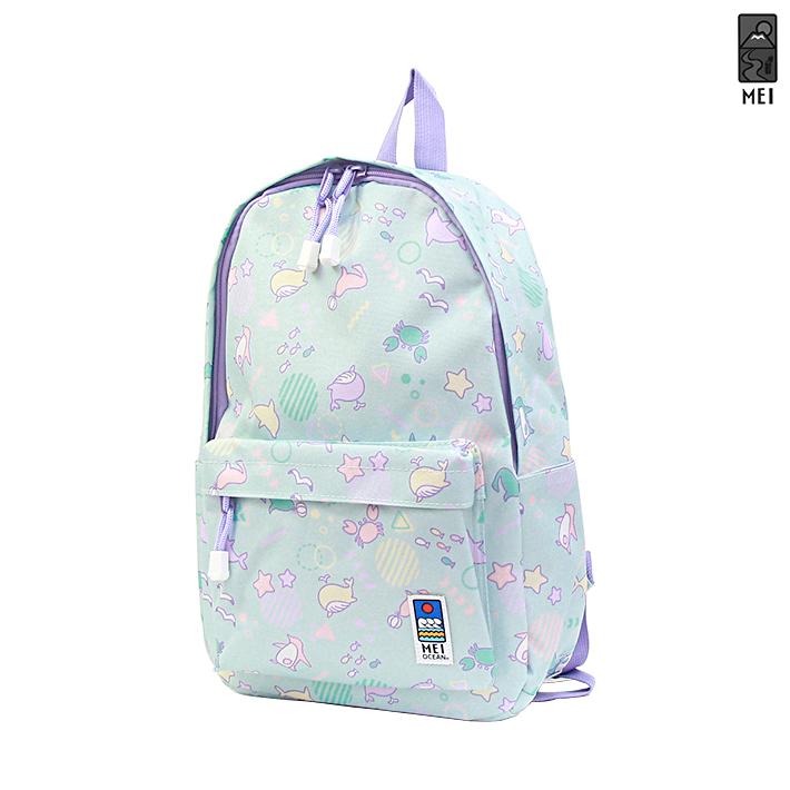 MEI（メイ） MEI OCEAN キッズリュック ミント 海のいきもの柄