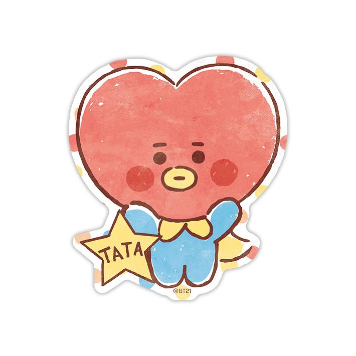 メール便送料2円 Bt21 トラベルステッカー Baby Tata M便 1 1 シブヤ文具 通販 Paypayモール
