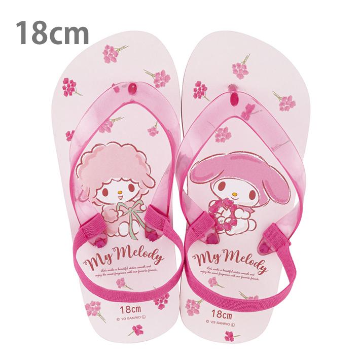 マイメロディ マイメロディ ビーチサンダル 18cm フラワーアート