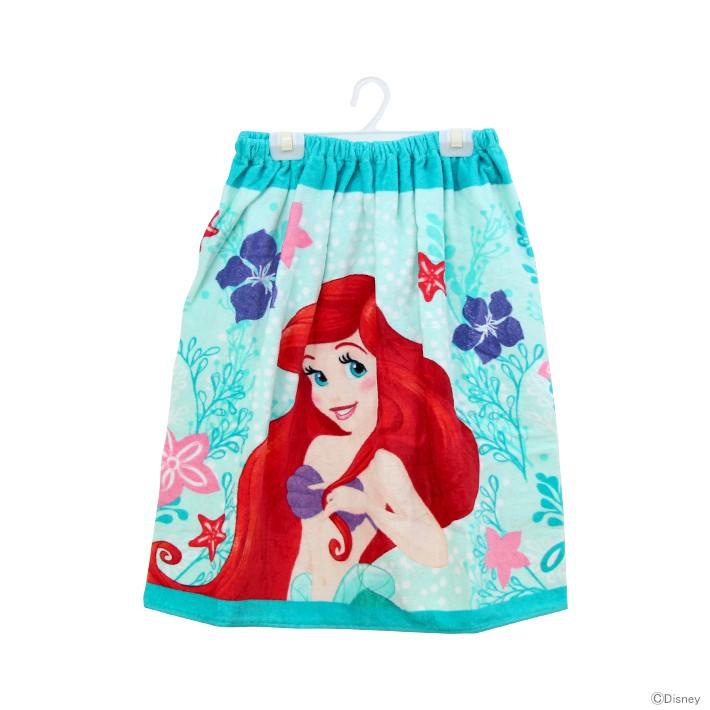 ディズニー プリンセス アリエル スナップ付きタオル 60cm丈 ホワイトシャイン柄 No 新年の贈り物