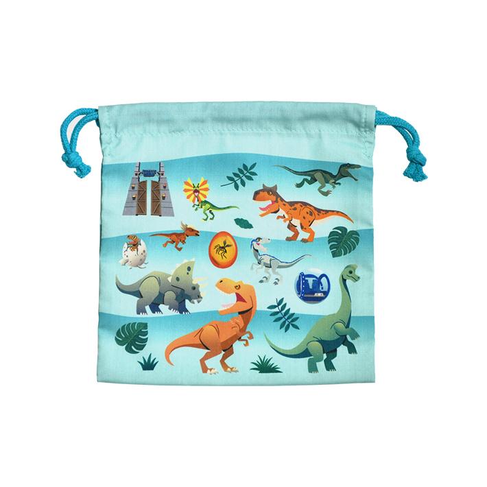 ジュラシック ワールド 巾着 S コップ袋 スカージュラシック柄 No M便 1 3