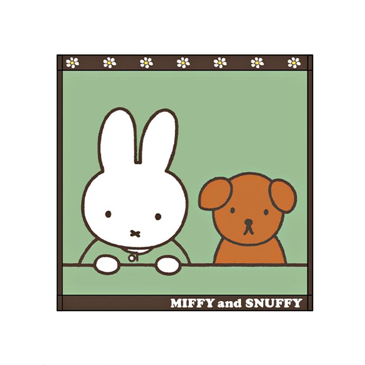 Miffy ミッフィー ミニタオル ミッフィーアンドスナッフィー柄 Miffy ミッフィー ミニタオル ミッフィーアンドスナッフィー柄