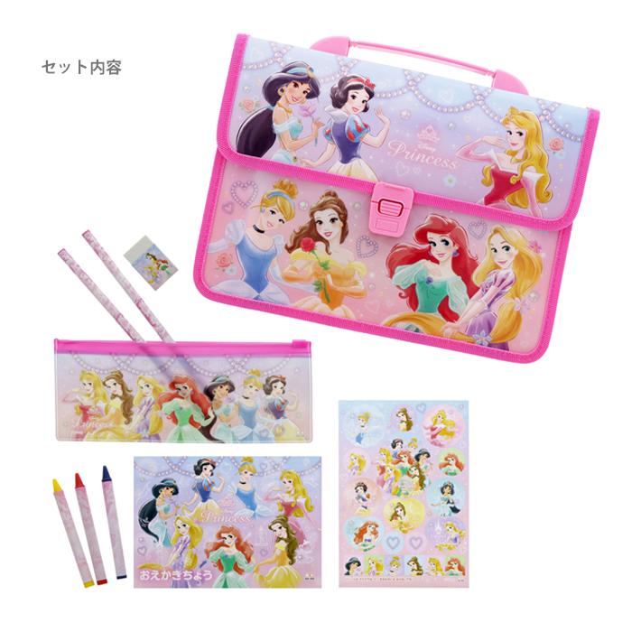 年間ランキング6年連続受賞 ディズニープリンセス ステーショナリーバッグ 7点セット ディズニー 文房具セット キャラクター Riosmauricio Com
