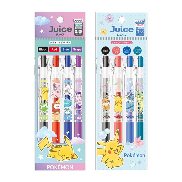 ショウワノート ポケモン Juice ボールペン 0.38mm 4色セット [M便 1/3