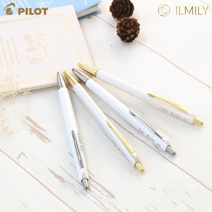 PILOT（パイロット） イルミリー 油性ボールペン 手元コーデ ホワイト