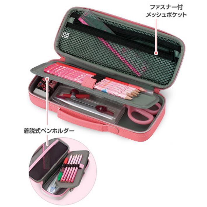 EWEI ディスプレイ本体 ペン・ケース付き レイメイ藤井 ペンケース 大容量 マチつき 筆箱 多機能 ツールペン