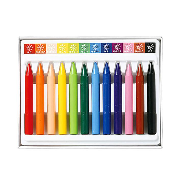 サクラクレパス サクラ 手がよごれないクーピーペンシル 12色 167188
