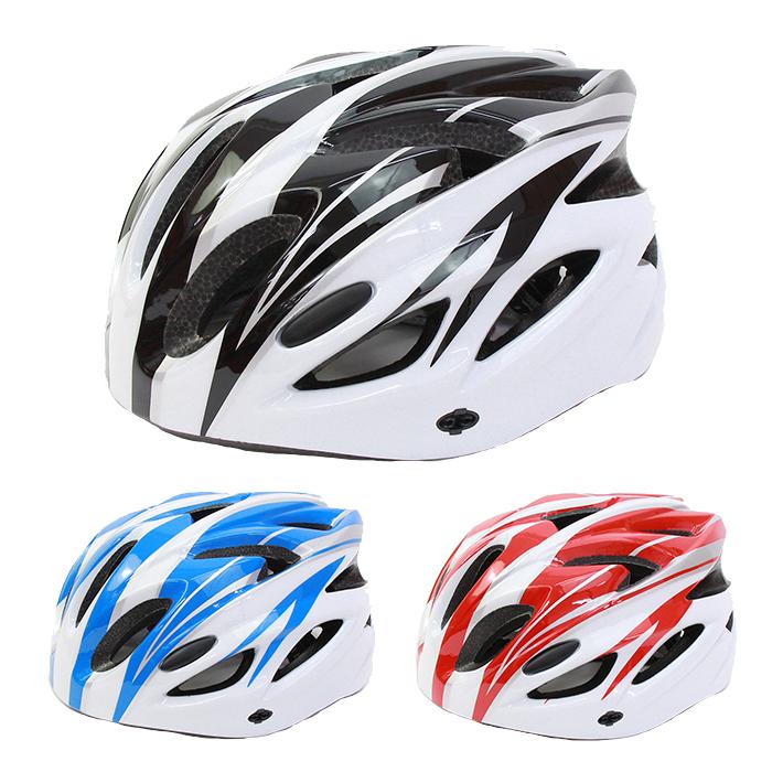 サイクリングロードヘルメット オフロードヘルメット 白×黒/白×赤