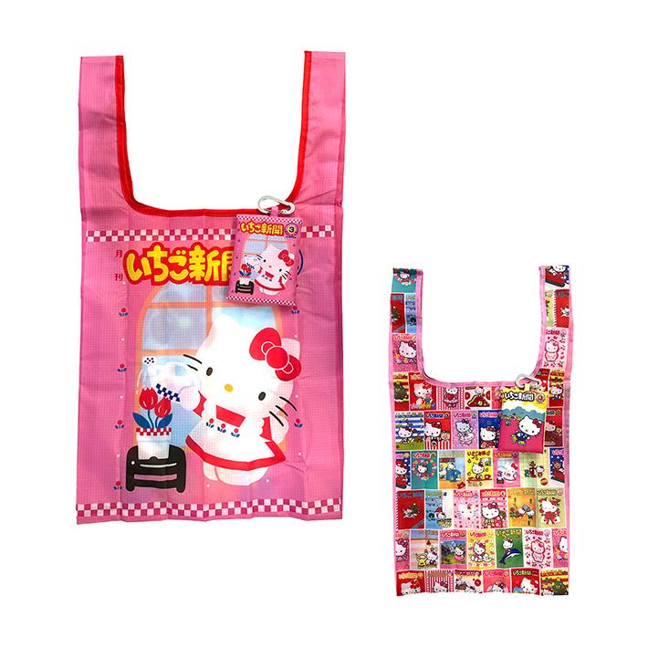 サンスター文具 ハローキティ いちご新聞 テテモ エコバッグ 2柄 [M便