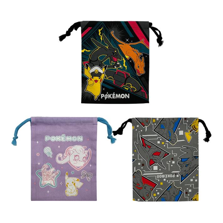 SALE限定販売/絶版98'TOMY製ポケモンぬの製巾着袋10 SET新品未使用