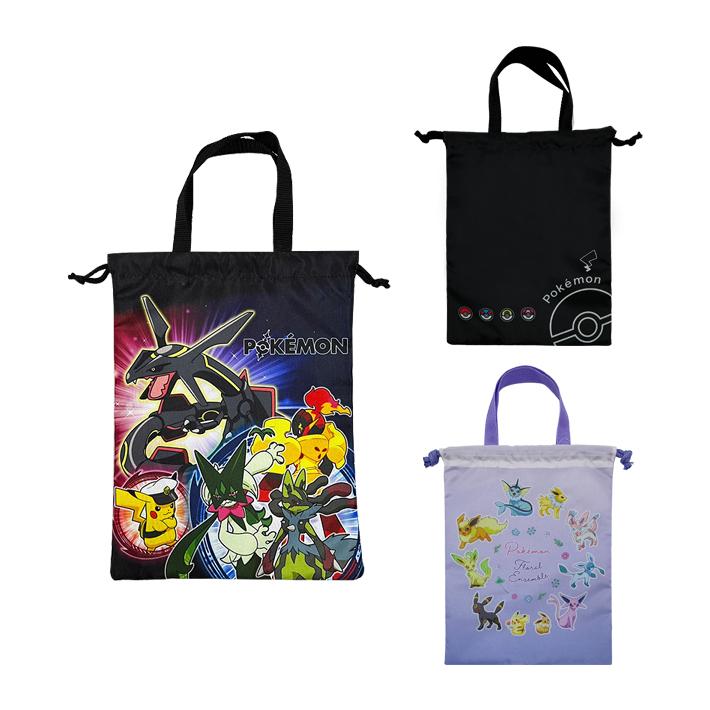 Pokemon（ポケモン） 巾着シューズケース 3カラー 新入学文具 [M便 1/2