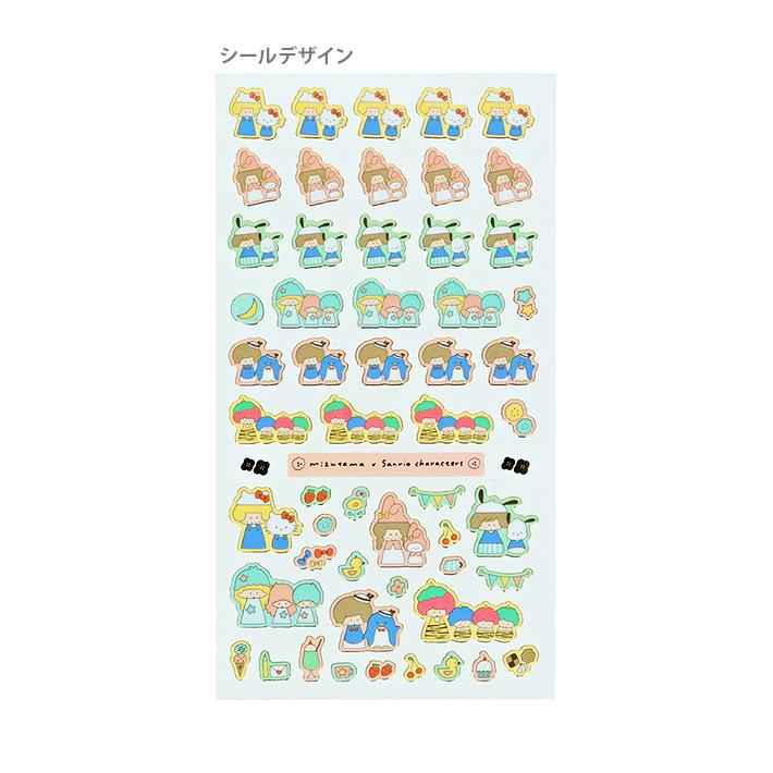 sanrio（サンリオ） mizutama×サンリオキャラクターズ キラふち シール