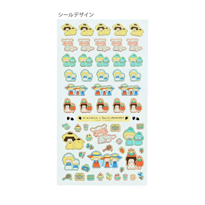 sanrio（サンリオ） mizutama×サンリオキャラクターズ キラふち シール
