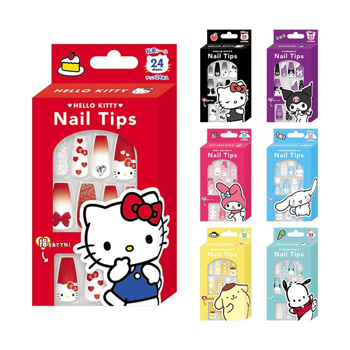 新品★ネイルチップ　サンリオ　全7種セット sanrio（サンリオ） サンリオキャラクターズ ネイルチップ 7柄 [M便 1