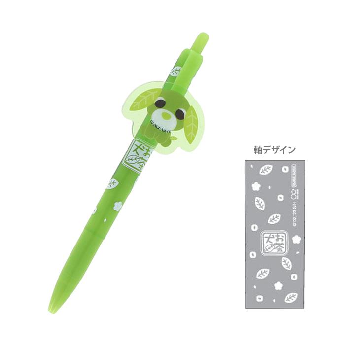 サンスター文具 お茶犬 プレート付きボールペン 0.5mm [M便 1/3