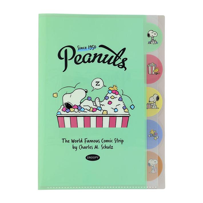 SNOOPY（スヌーピー） ダイカットクリアファイル 5P A4 [M便 1/10