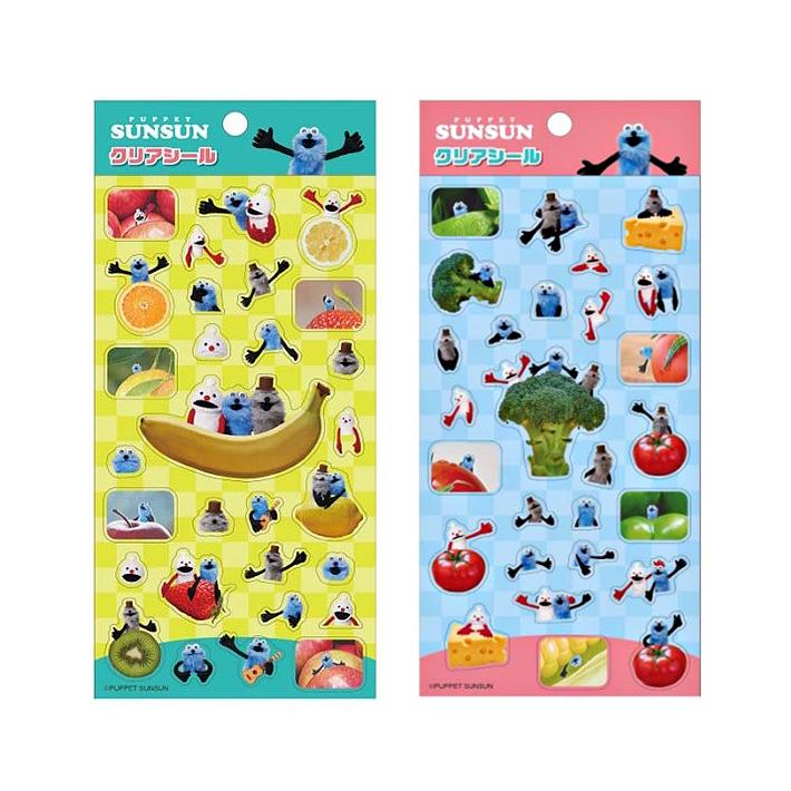 【あずきさま専用】パペットスンスン♡クリアシール　2枚セット パペットスンスン クリアシール 2柄 [M便 1/18] : シブヤ文具 - 通販