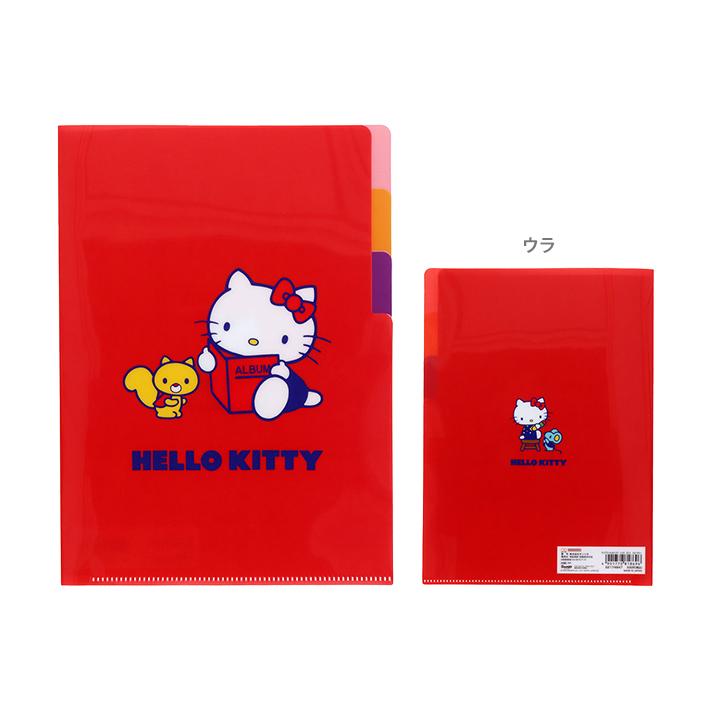 サンスター文具 サンリオキャラクターズ クリアファイル 3ポケット A5
