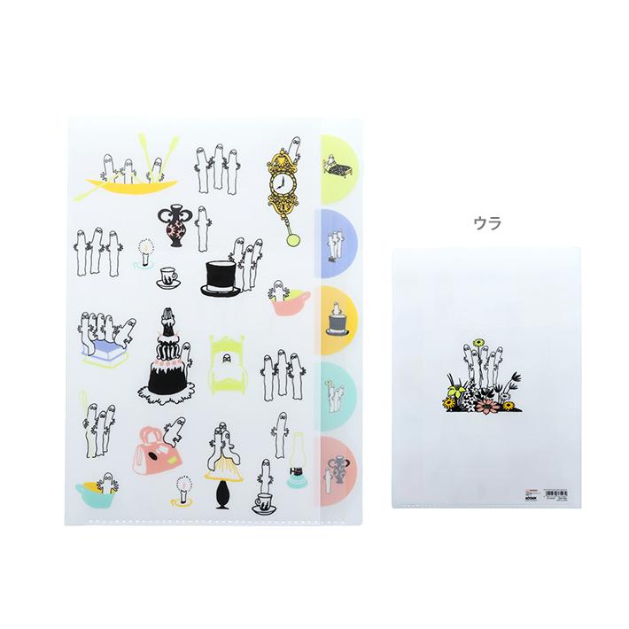 サンスター文具 ムーミン ダイカットクリアファイル A4 5ポケット