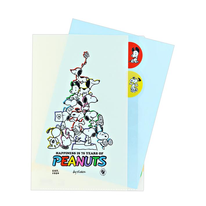 SNOOPY スヌーピー PEANUTS 75周年 ダイカットクリアファイル 5P SNOOPY スヌーピー PEANUTS 75周年 ダイカットクリアファイル 5P