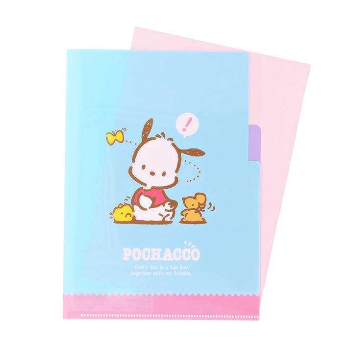 ポチャッコ レトロ サンリオキャラクターズ クリアファイル A5 3P