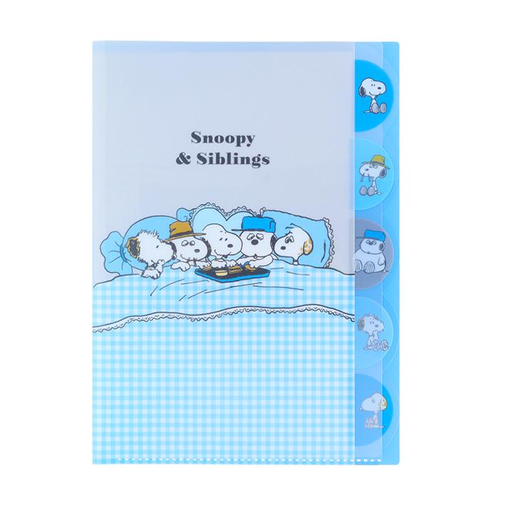 d*7様 スヌーピー ミニミニクリアファイル 3枚セット SNOOPY スヌーピー ダイカットクリアファイル 5P ライトブルー