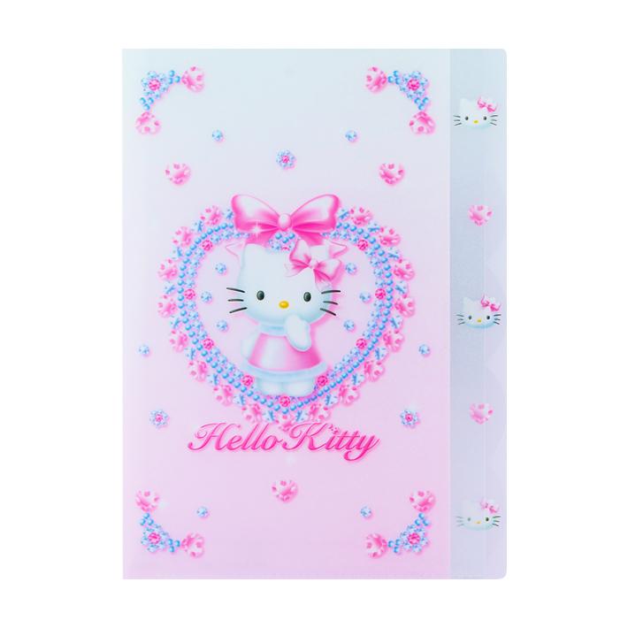 サンスター文具 ハローキティ ダイカットクリアファイル 5P A4