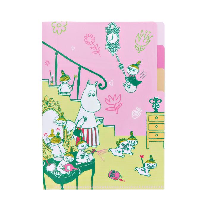MOOMIN（ムーミン） 80周年記念 クリアファイル 3ポケット A5 おへや柄