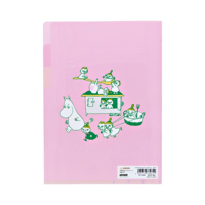 MOOMIN（ムーミン） 80周年記念 クリアファイル 3ポケット A5 おへや柄