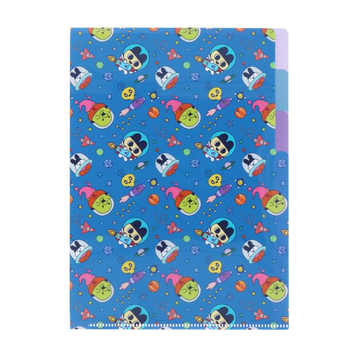 サンスター文具 たまごっち クリアファイル A5 3P ネイビー