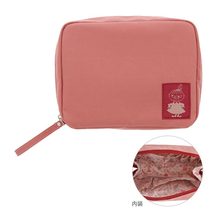 MOOMIN（ムーミン） がばっと開くポーチ ピンク 4901770616506 [M便 1