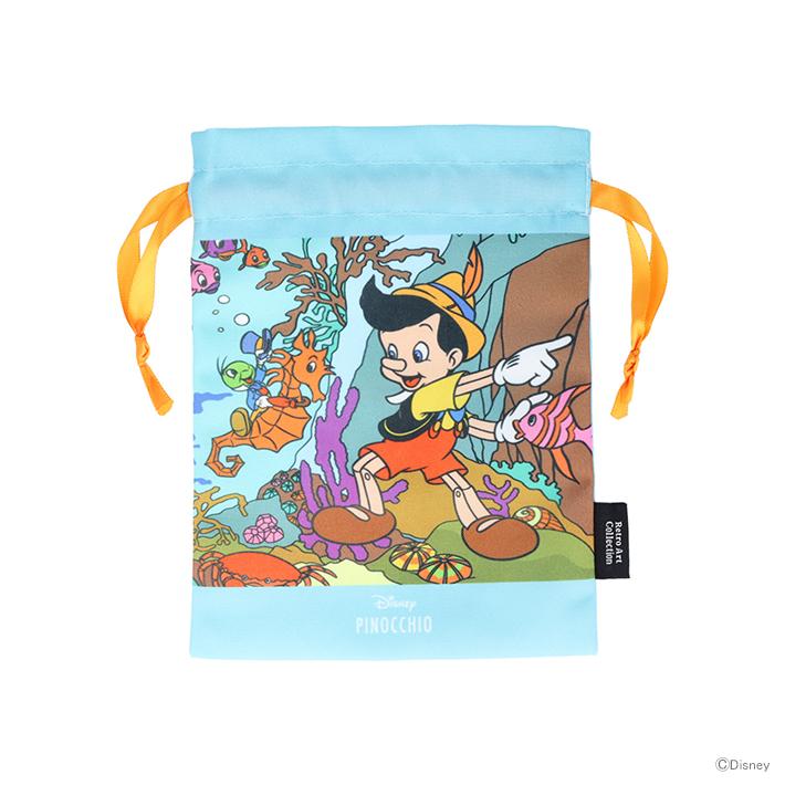 サンスター文具 ディズニー ピノキオ 巾着 レトロアートコレクション