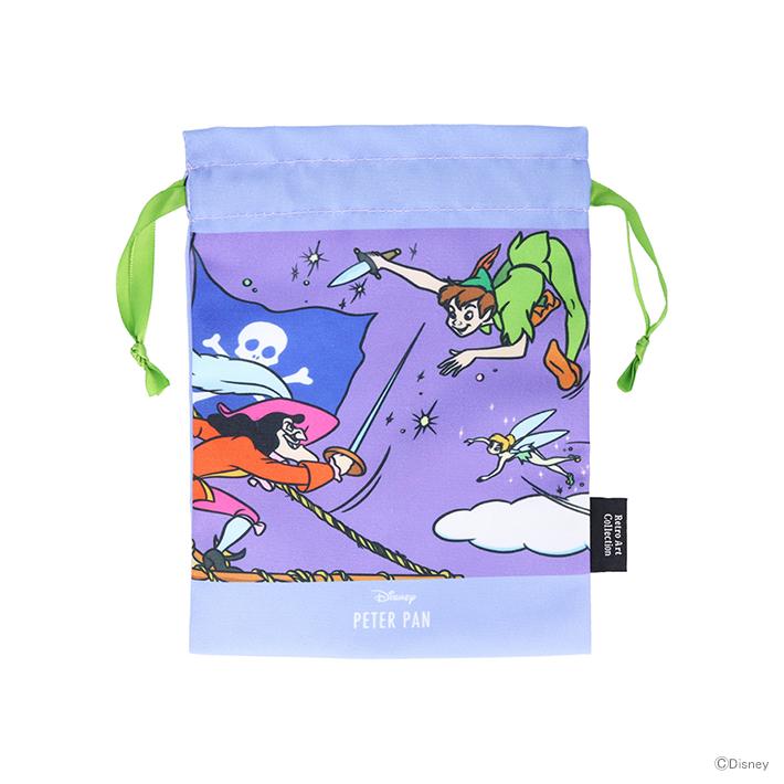 サンスター文具 ディズニー ピーターパン 巾着 レトロアート