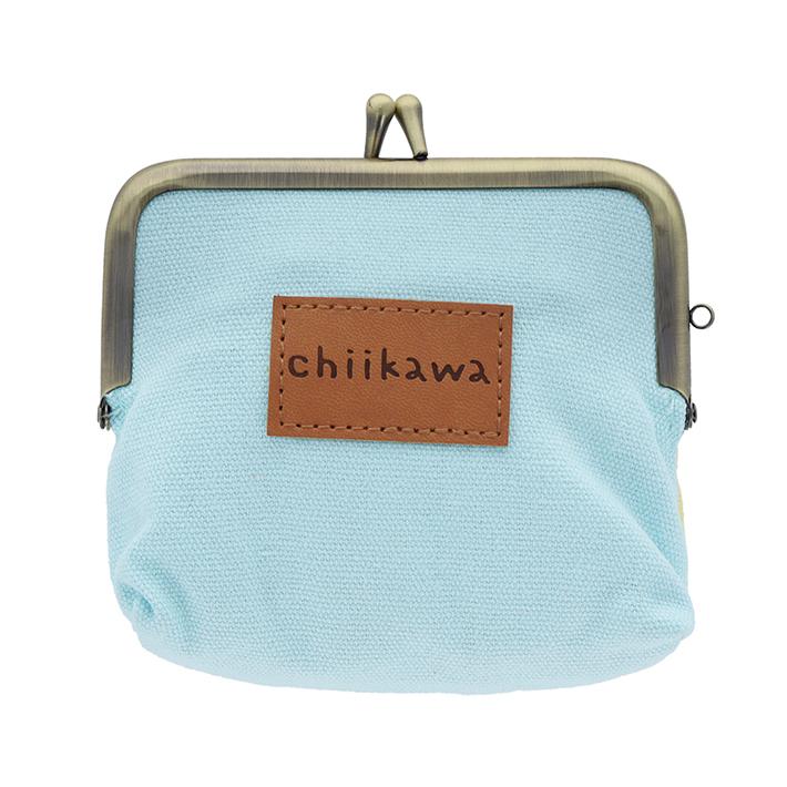 サンスター文具 ちいかわ 畳刺繍がま口ミニポーチ モモンガ＆古本屋