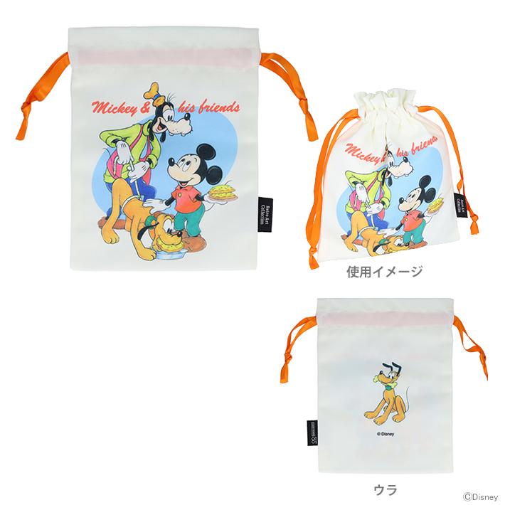サンスター文具 ディズニー 巾着 水彩 ミッキーマウス＆フレンズA柄