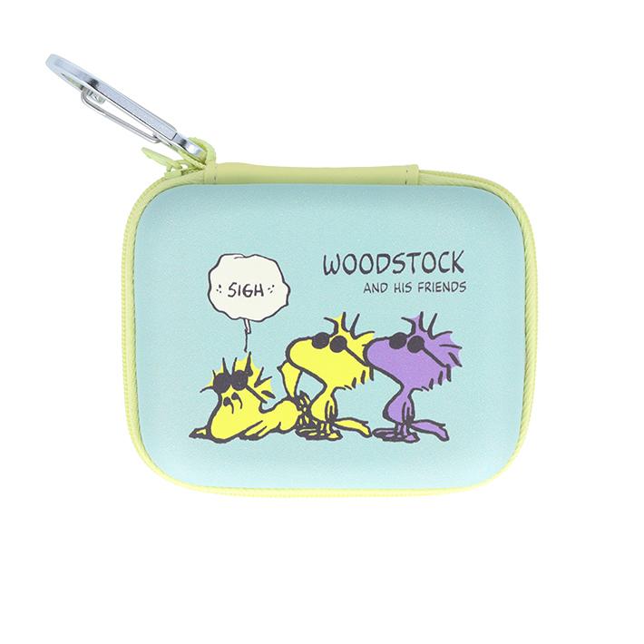 SNOOPY（スヌーピー） ハードカバーガジェットポーチ ウッドストック柄