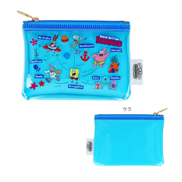 スポンジボブ3 ミニポーチ A柄 4901770768229 [M便 1/12] : シブヤ文具