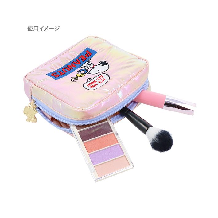サンスター文具 スヌーピー スクエアポーチ ピンク