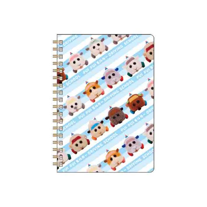 サンスター文具 PUIPUIモルカー WリングノートB6 A柄 4901770697840