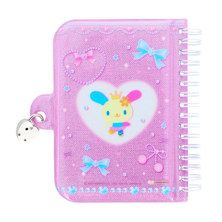 特典 ウノハナ サンスター文具 ウサハナ カギ付きノート バレエコア柄