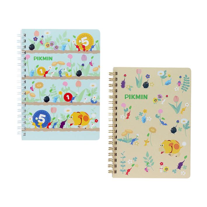 グクミン、ノート サンスター文具 ピクミン Wリングノート B6 2柄 [M便 1/1