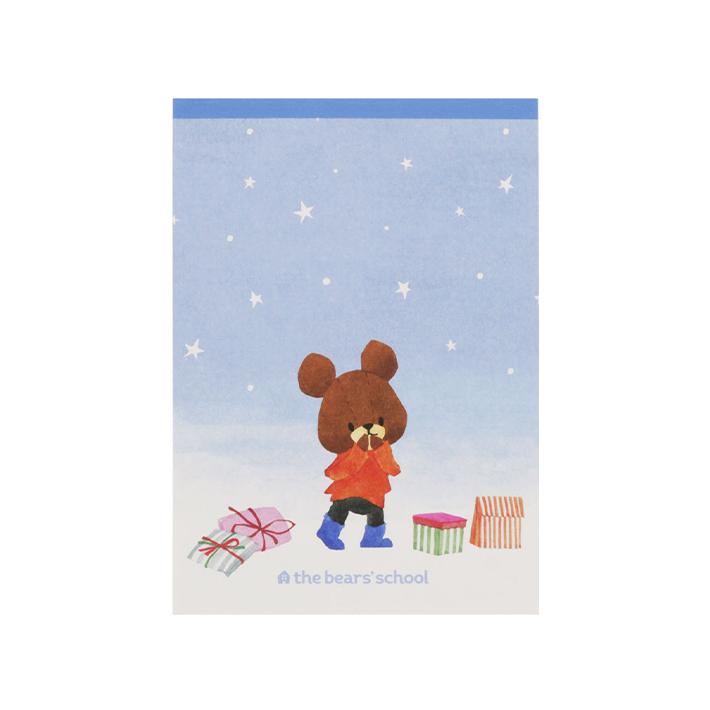 くまのがっこう メモa6 スターリージャッキー柄 M便 1 2 シブヤ文具 通販 Paypayモール