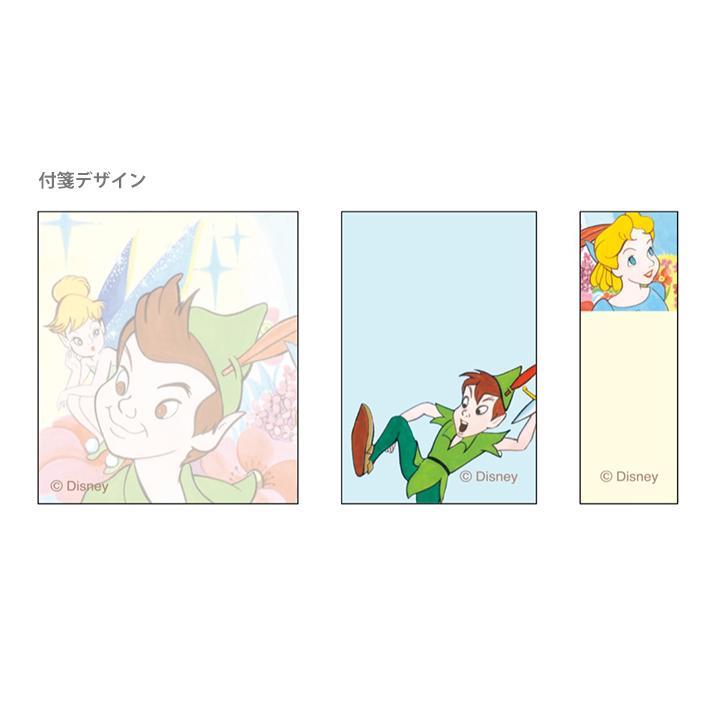 ミッキー＆フレンズ ディズニー ピーターパン ジッパー入り付箋 レトロ
