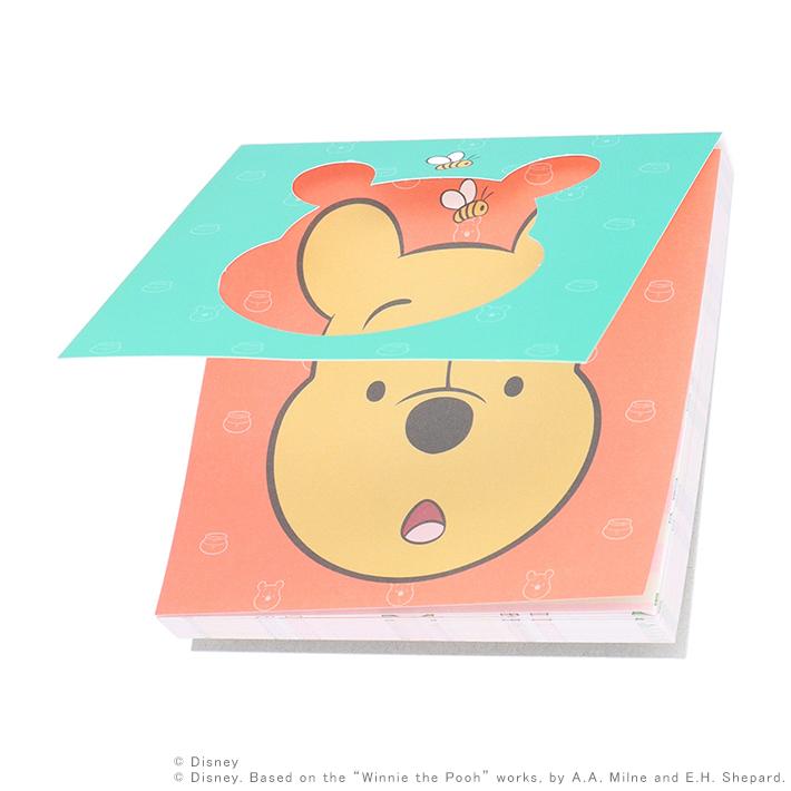 くまのプーさん ディズニー 窓付スクエアメモ くまのプーさん B柄