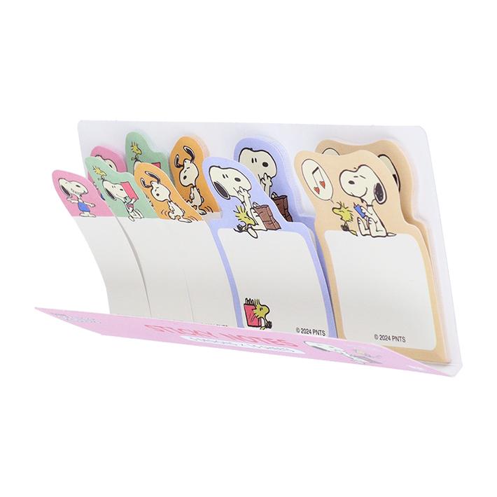 SNOOPY - スヌーピーダイカット付箋 SNOOPY スヌーピー PEANUTS 75周年 ダイカット付箋スリム A柄